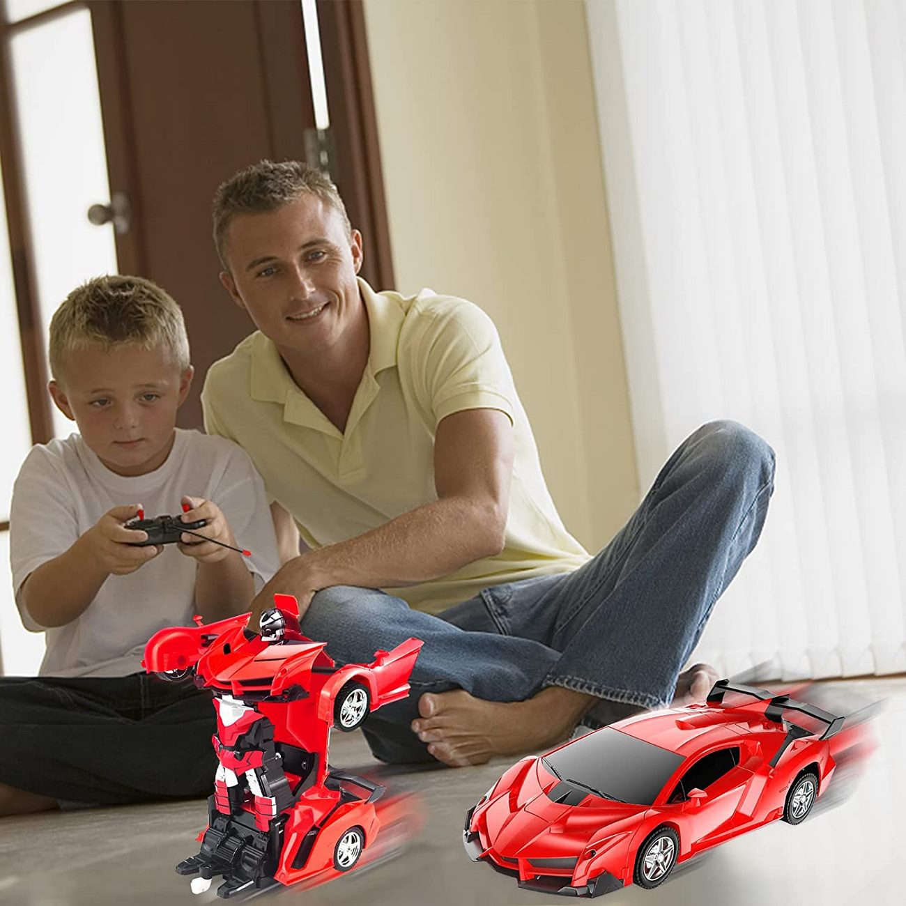 CARRO TRANSFORMER A CONTROL REMOTO