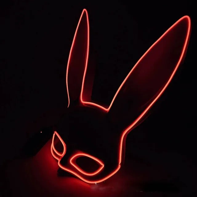 Máscara- Conejita Playboy Con Luz neon 🐰👯