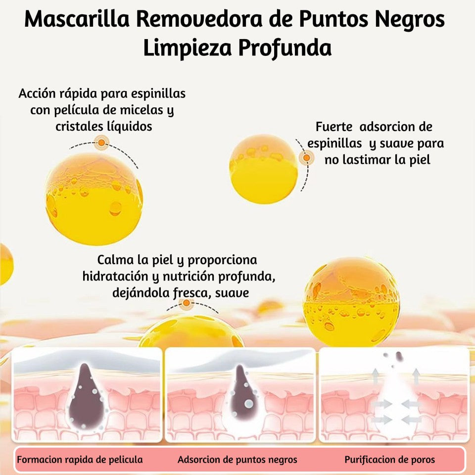 Mascarilla Facial Lanbena Control de Grasa y Eliminadora de  Puntos Negros