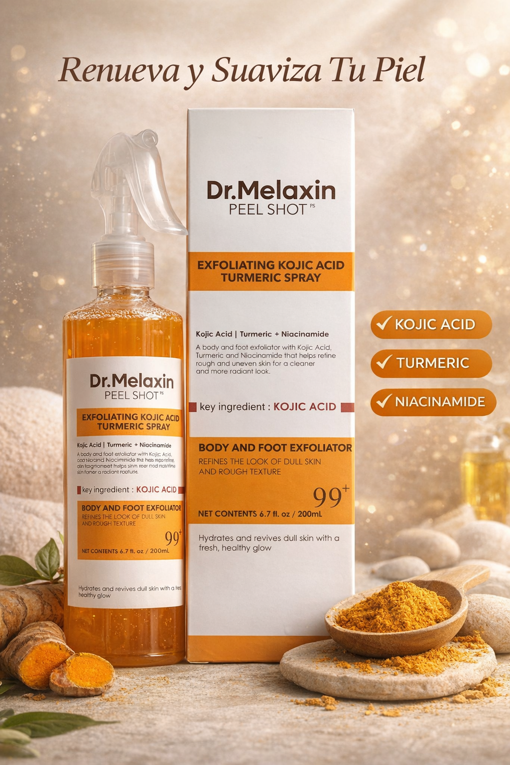 Dr. Melaxin™ – Exfoliante Coreano Anti-Manchas para una Piel Radiante y Uniforme
