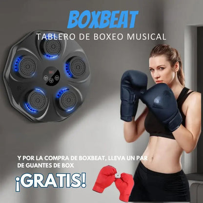 BoxBeat | Tablero de boxeo musical 6 Golpes!!🤖 + GRATIS guantes de box!!🥊