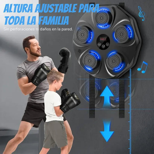 BoxBeat | Tablero de boxeo musical 6 Golpes!!🤖 + GRATIS guantes de box!!🥊