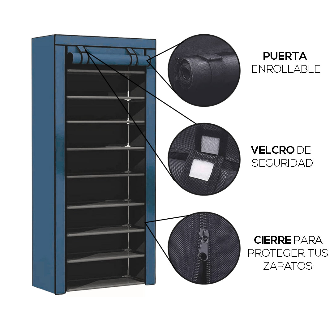 Zapatero Organizador Premium 9 Niveles | Hasta 27 Pares de Zapatos