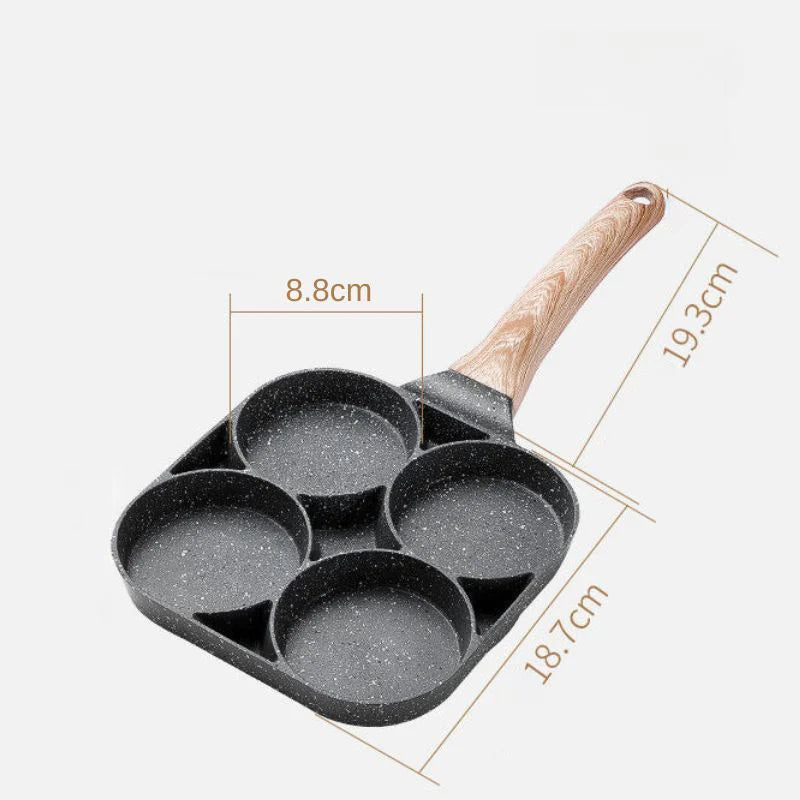 SARTÉN 4 PUESTOS ANTIADHERENTE 🍳