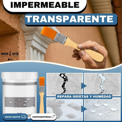2X1 - Sellador Impermeabilizante Invisible - Tapa Goteras Fuga Techo