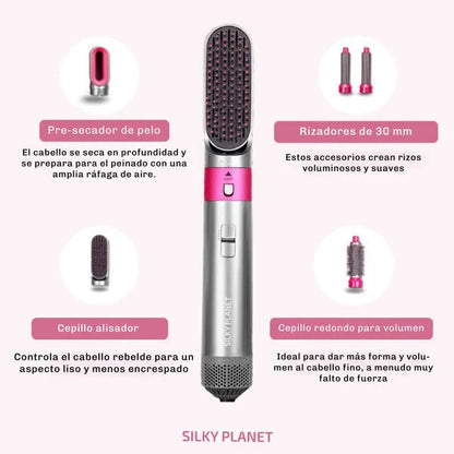 Transforma Tu Cabello con el Cepillo Secador 5 en 1! 💖✨