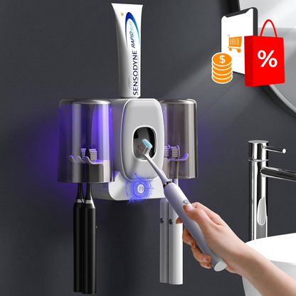 SOPORTE PARA CEPILLOS DE DIENTES CON LUZ UV