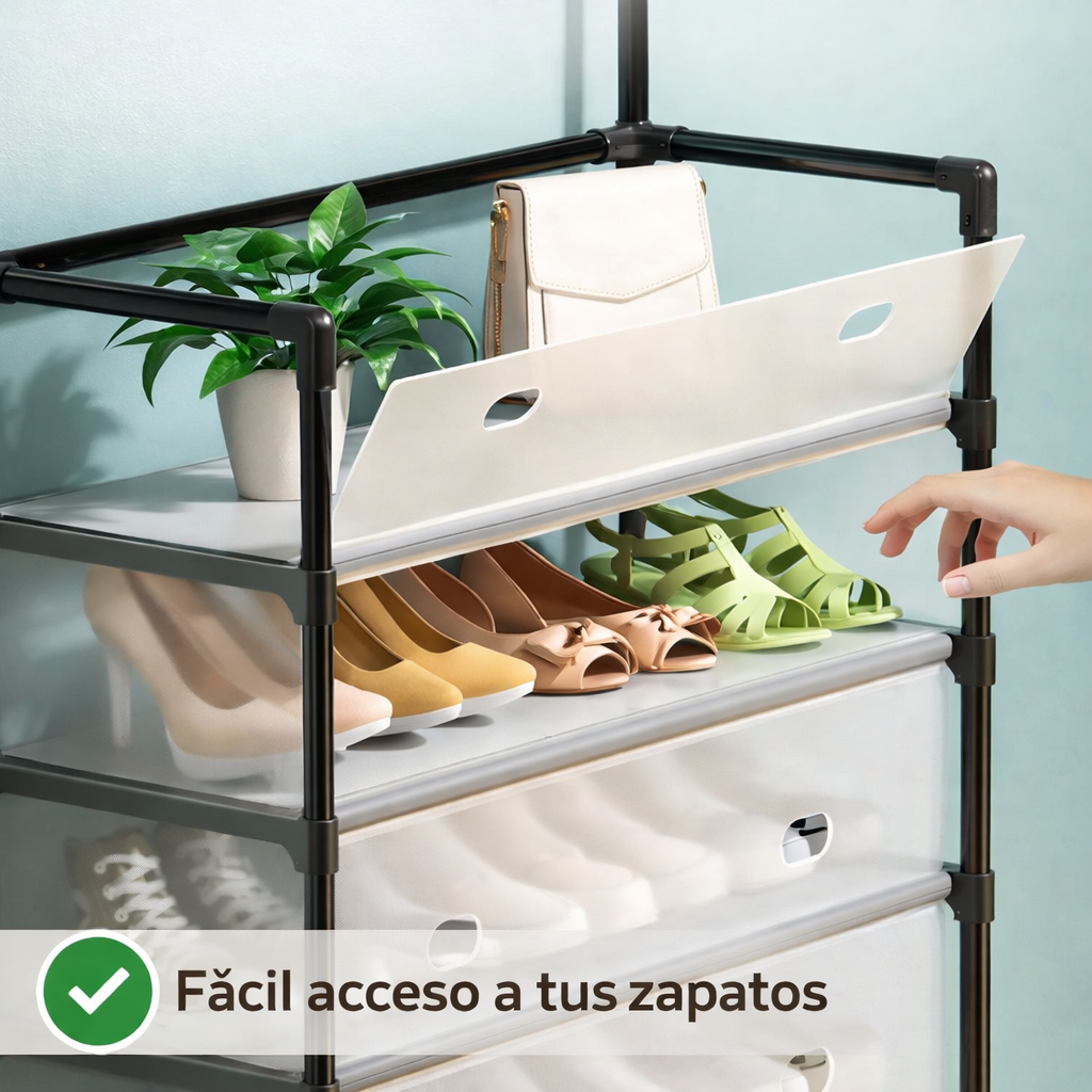 Perchero Organizador Zapatero Con Tapa - Orden Total en tu Hogar
