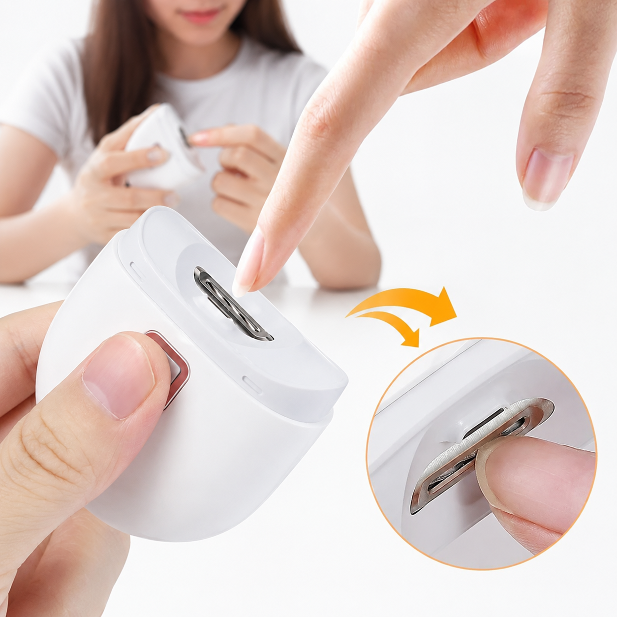 SmartClip Pro™ – Corta Uñas Eléctrico Inteligente