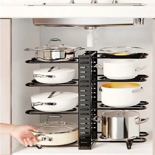 Organizador De Ollas y Sartenes (De 8 Niveles)
