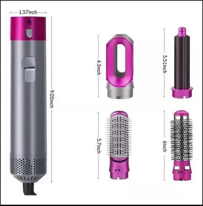 Transforma Tu Cabello con el Cepillo Secador 5 en 1! 💖✨
