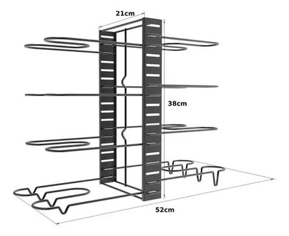 Organizador De Ollas y Sartenes (De 8 Niveles)