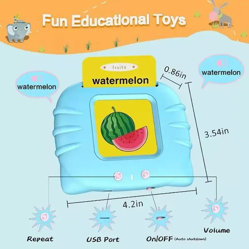 Juego Lector Tarjetas Didactico Interactivo Bilingüe