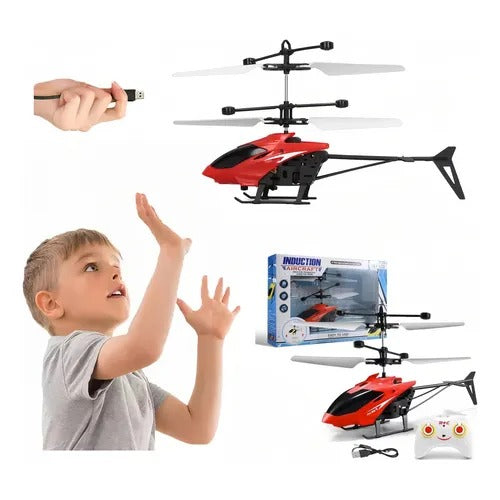 HELICOPTERO CON CONTROL REMOTO Y SENSOR DE MOVIMIENTO