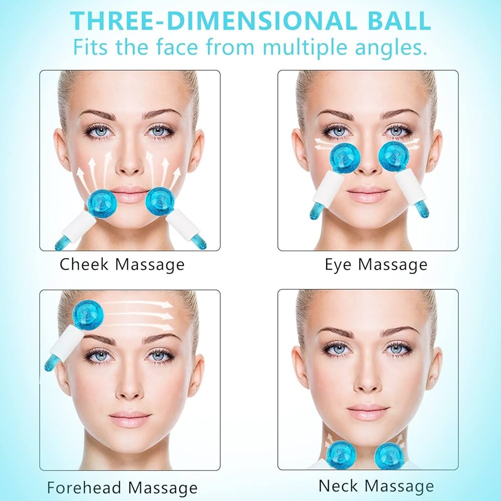 MASAJEADOR FASCIAL GLOBO DE HIELO X2