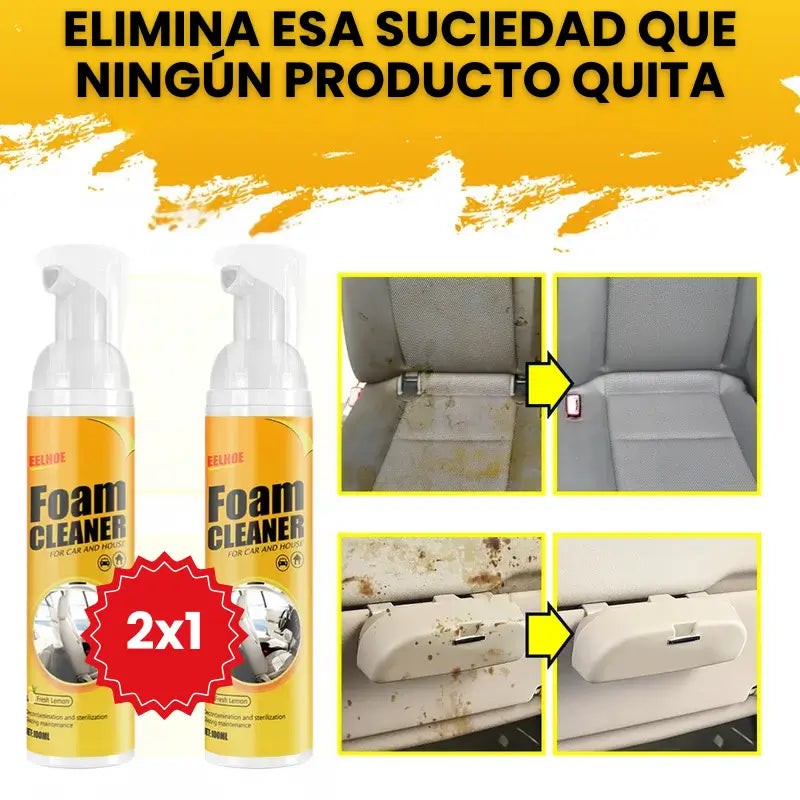 FoamCleaner™  Espuma Limpiadora | Elimina manchas imposibles al instante - OFERTA 2X1
