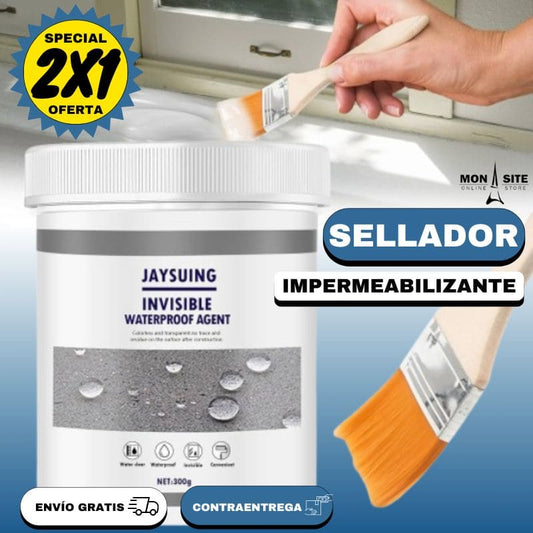 2X1 - Sellador Impermeabilizante Invisible - Tapa Goteras Fuga Techo