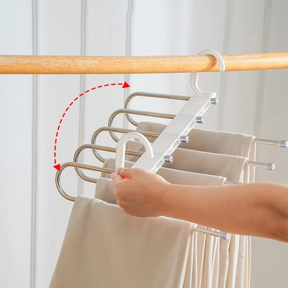 Gancho Ahorrador de Espacio para Pantalones 5 en 1 👖