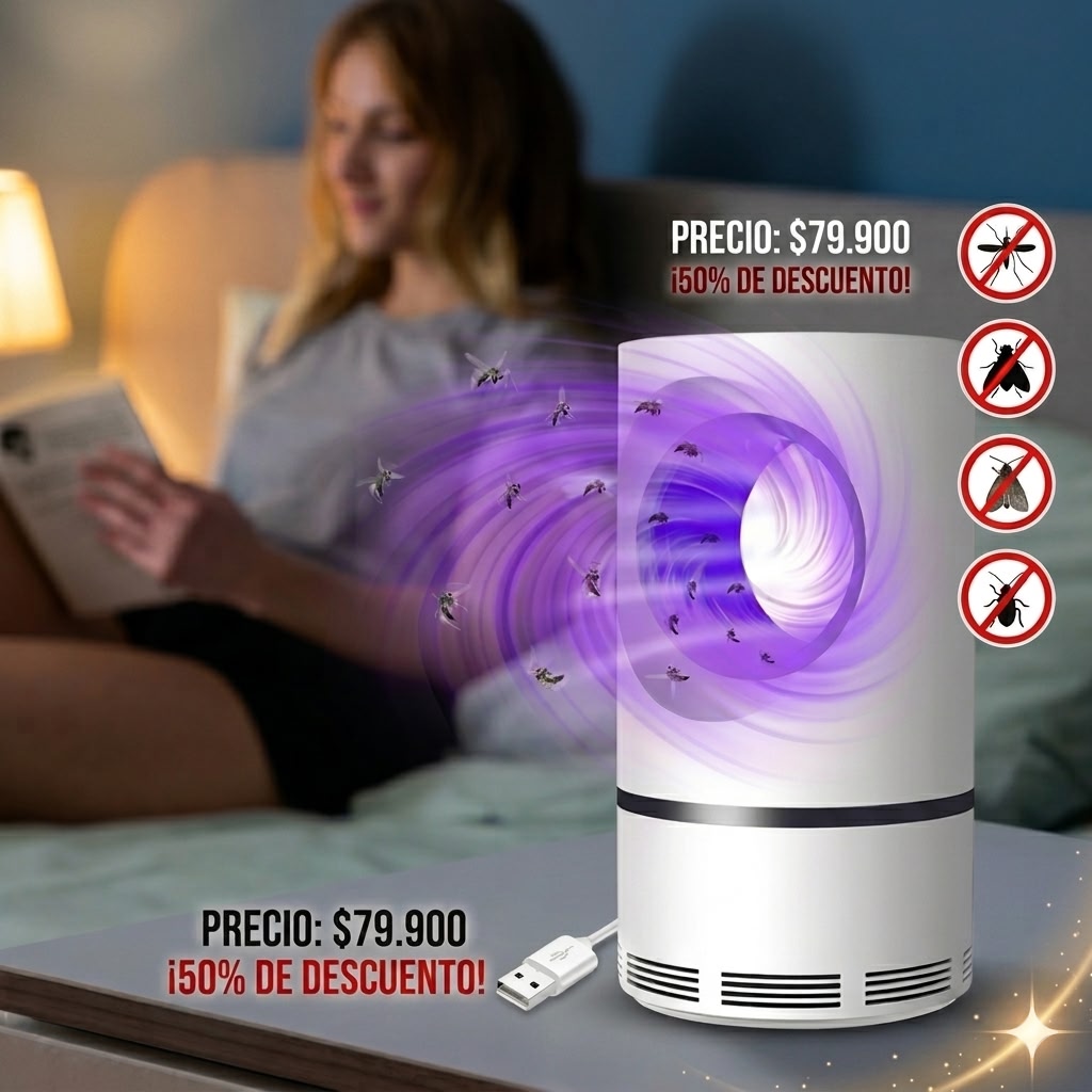 MosquiFree UV™ | Lámpara Mata Zancudos Recargable USB