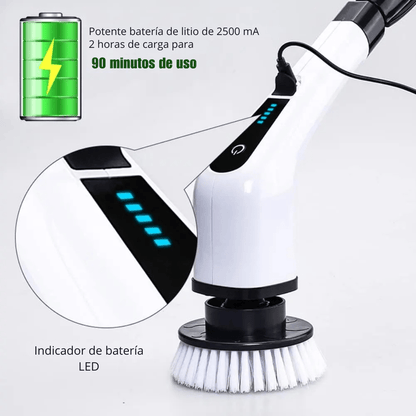Cepillo De Limpieza Eléctrico Giratorio 9 En 1 Inalámbrico