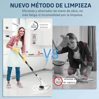 Cepillo De Limpieza Eléctrico Giratorio 9 En 1 Inalámbrico
