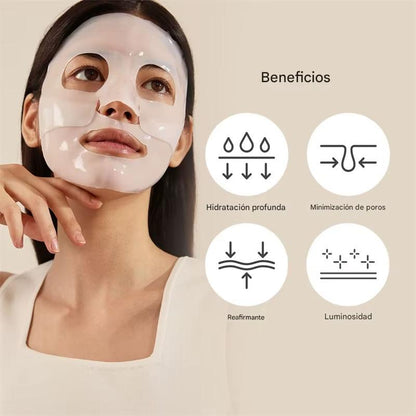 BioPink™ Mascarilla Gel Colágeno Reafirmante & Antiarrugas x5