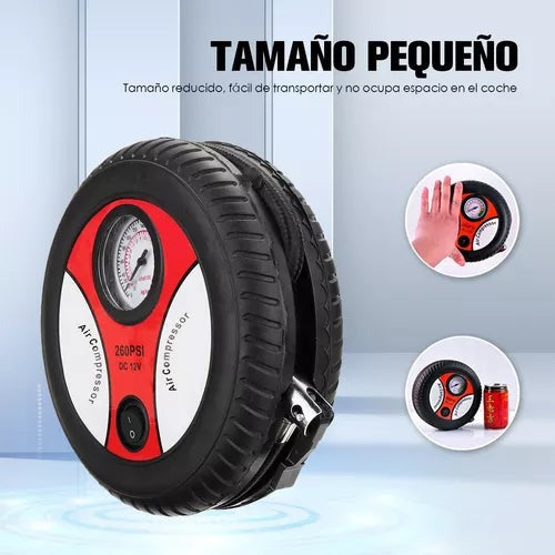 Mini Compresor De Aire TURBOMax ®⚡️ (Infla llantas en segundos)