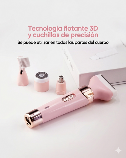 DEPILADORA RECARGABLE GEEMY 4 EN 1 PARA TODO EL CUERPO