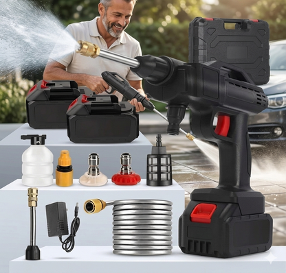 Hidrolavadora INALAMBRICA DE ALTA PRESION - ACCESORIOS + 2 baterías- 48V