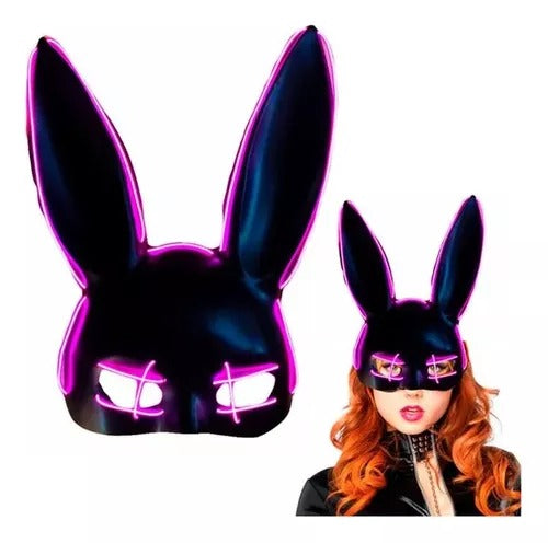 Máscara- Conejita Playboy Con Luz neon 🐰👯
