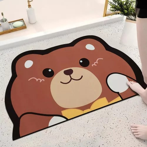 Tapete Absorbente Animado Para  Baño