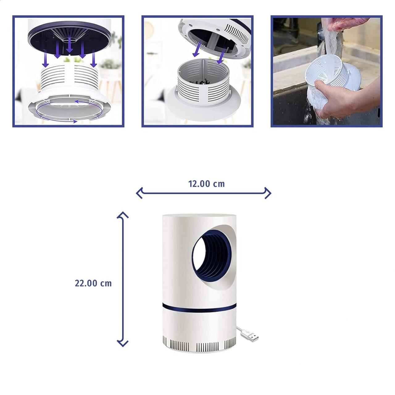 MosquiFree UV™ | Lámpara Mata Zancudos Recargable USB
