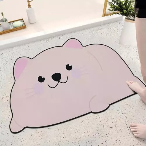 Tapete Absorbente Animado Para  Baño