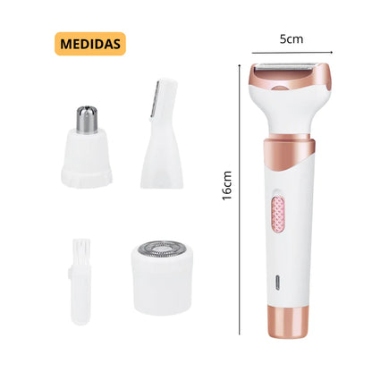 DEPILADORA RECARGABLE GEEMY 4 EN 1 PARA TODO EL CUERPO